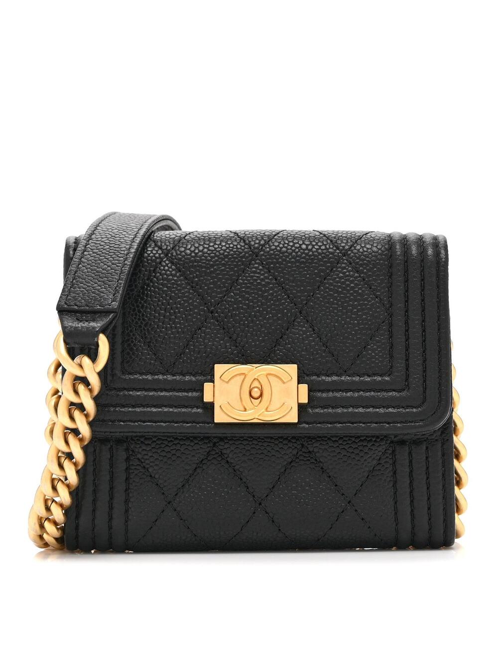 Chanel Caviar Quilted Boy Card Holder #254509C17B
